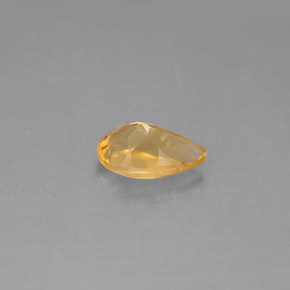 Citrino amarelo natural 0,84ct, formato de pêra, VS