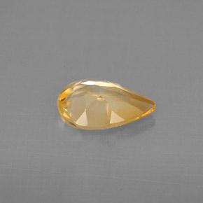 Citrino amarelo natural 0,71ct, formato de pêra, VVS-VS