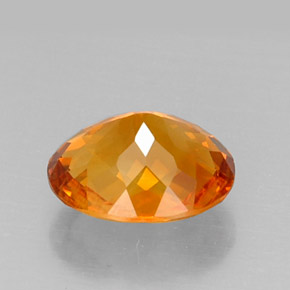 Citrino Amarelo alaranjado Natural 5.00ct, Corte Oval, VVS-VS
