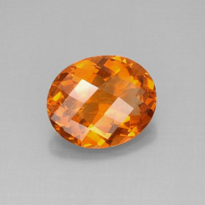 Citrino laranja natural 3,22ct, corte oval, VVS-VS