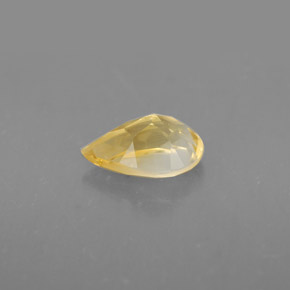 Citrino amarelo natural 0,80ct, formato de pêra, VVS