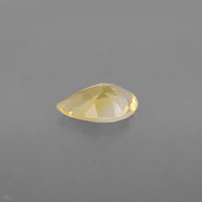 Citrino amarelo natural 0,58ct, formato de pêra, VVS
