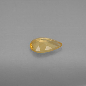 Citrino amarelo natural 0,66ct, formato de pêra, VVS