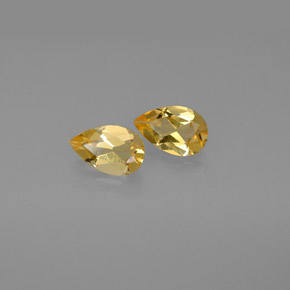 Pedras preciosas de citrino amarelo natural de  ct, formato de pêra, VVS