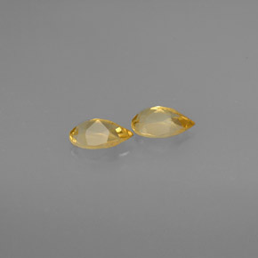 Pedras preciosas de citrino amarelo natural de  ct, formato de pêra, VVS