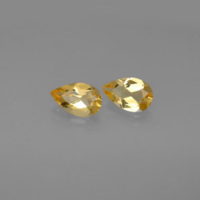 Pedras preciosas de citrino amarelo natural de  ct, formato de pêra, VVS