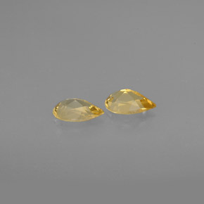 Pedras preciosas de citrino amarelo natural de  ct, formato de pêra, VVS