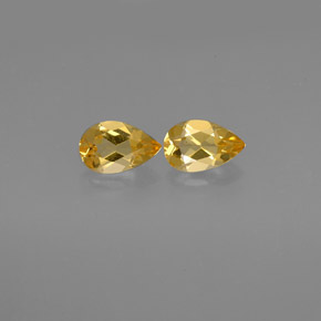 Pedras preciosas de citrino amarelo natural de  ct, formato de pêra, VVS