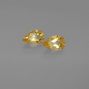 Pedras preciosas de citrino amarelo natural de  ct, formato de pêra, VVS