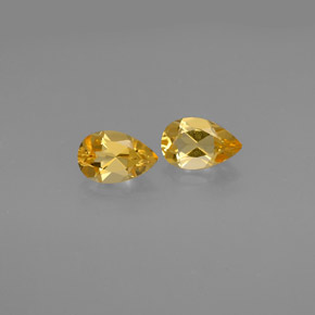 Pedras preciosas de citrino amarelo natural de  ct, formato de pêra, VVS-VS