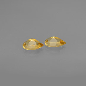 Pedras preciosas de citrino amarelo natural de  ct, formato de pêra, VVS-VS