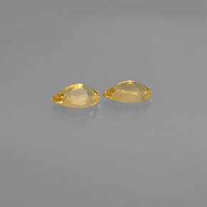 Pedras preciosas de citrino amarelo natural de  ct, formato de pêra, VVS-VS