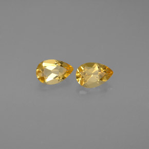 Pedras preciosas de citrino amarelo natural de  ct, formato de pêra, VVS