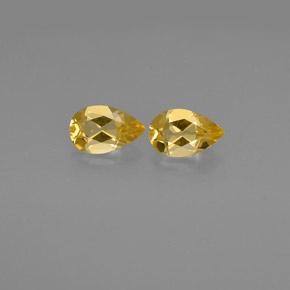 Pedras preciosas de citrino amarelo natural de  ct, formato de pêra, VVS