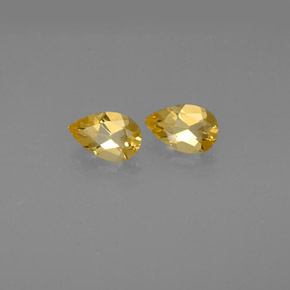Pedras preciosas de citrino amarelo natural de  ct, formato de pêra, VVS