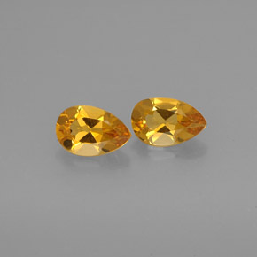 Pedras preciosas de citrino amarelo natural de  ct, formato de pêra, VVS-VS