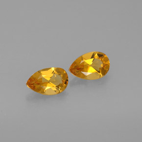Pedras preciosas de citrino amarelo natural de  ct, formato de pêra, VVS-VS