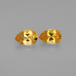 Pedras preciosas de citrino amarelo natural de  ct, formato de pêra, VVS