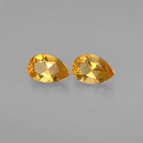 Pedras preciosas de citrino amarelo natural de  ct, formato de pêra, VVS