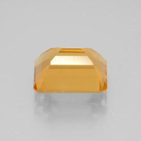 Citrino amarelo natural 1,97ct, corte esmeralda, VVS