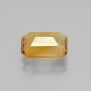 Citrino amarelo natural 1,80ct, corte esmeralda, VVS