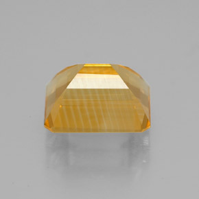 Citrino amarelo natural 2,26ct, corte esmeralda, VVS-VS