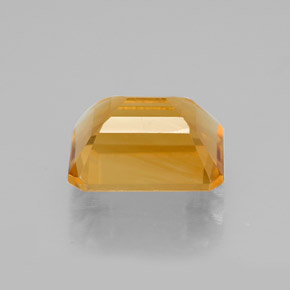 Citrino amarelo natural 2,11ct, corte esmeralda, VVS-VS