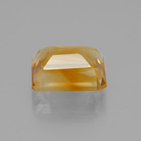 Citrino amarelo natural 2,23ct, corte esmeralda, VVS