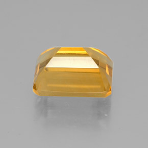 Citrino amarelo natural 2,20ct, corte esmeralda, VVS