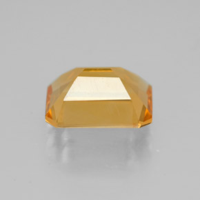 Citrino amarelo natural 1,88ct, corte esmeralda, VVS