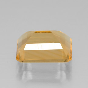 Citrino amarelo natural 1,97ct, corte esmeralda, VVS