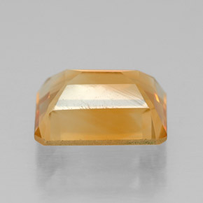 Citrino amarelo natural 2,06ct, corte esmeralda, VVS-VS