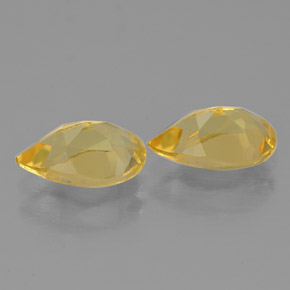 Pedras preciosas de citrino amarelo natural de  ct, formato de pêra, VVS-VS