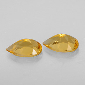 Pedras preciosas de citrino amarelo natural de  ct, formato de pêra, VVS-VS