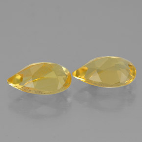 Pedras preciosas de citrino amarelo natural de  ct, formato de pêra, VVS-VS