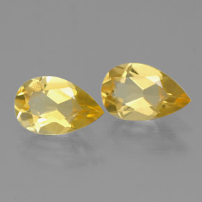 Pedras preciosas de citrino amarelo natural de  ct, formato de pêra, VVS-VS