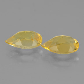 Pedras preciosas de citrino amarelo natural de  ct, formato de pêra, VVS-VS