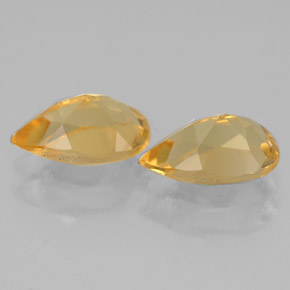 Pedras preciosas de citrino amarelo natural de  ct, formato de pêra, VVS-VS
