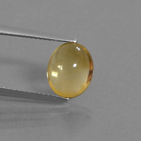 Citrino ouro natural 2,97ct, corte oval, transparente