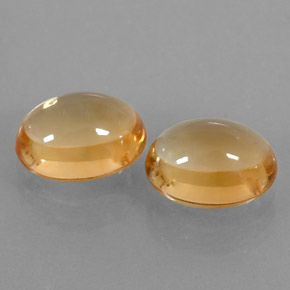 Pedras preciosas de citrino amarelo natural de  ct, corte oval, transparente