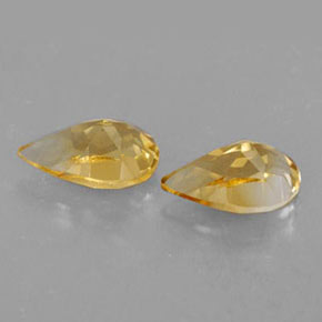 Pedras preciosas de citrino amarelo natural de  ct, formato de pêra, VVS-VS