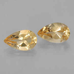 Pedras preciosas de citrino amarelo natural de  ct, formato de pêra, VVS