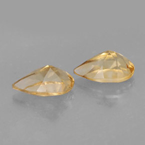 Pedras preciosas de citrino amarelo natural de  ct, formato de pêra, VVS