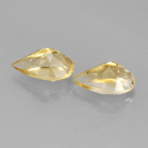 Pedras preciosas de citrino amarelo natural de  ct, formato de pêra, VVS