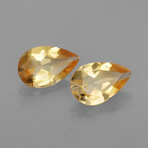 Pedras preciosas de citrino amarelo natural de  ct, formato de pêra, VVS-VS