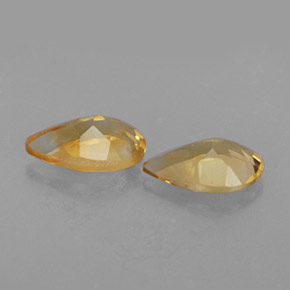 Pedras preciosas de citrino amarelo natural de  ct, formato de pêra, VVS-VS