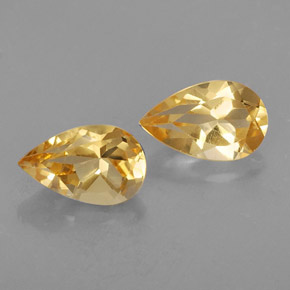 Pedras preciosas de citrino amarelo natural de  ct, formato de pêra, VVS