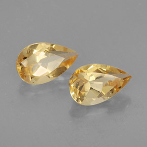 Pedras preciosas de citrino amarelo natural de  ct, formato de pêra, VVS