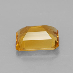 Citrino amarelo natural 1,94ct, corte esmeralda, VS