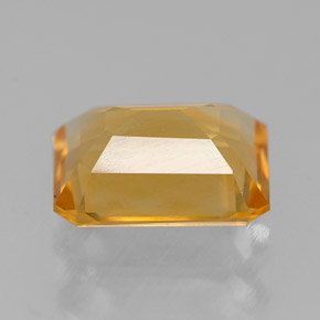 Citrino amarelo natural 1,90ct, corte esmeralda, VVS-VS